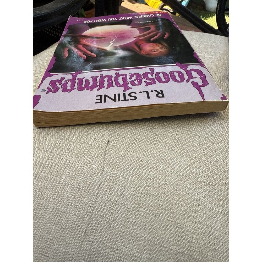 Goosebumps Be Careful What You Wish For ... #12 R L Stine Vintage Paperback Book - Picture 7 of 7
